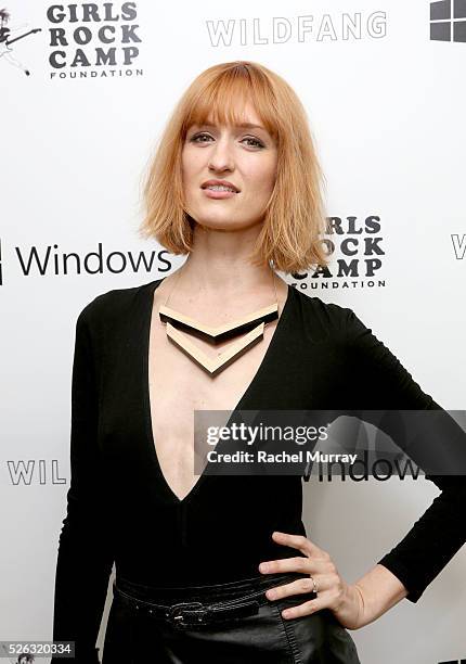 Actress Breeda Wool arrives at the First Annual "Girls To The Front" event benefiting Girls Rock Camp Foundation at Chateau Marmont on April 29, 2016...