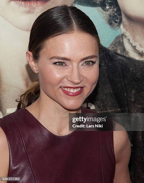 Trieste Kelly Dunn attends the "Suffragette" New York premiere at the Paris Theatre in New York City. �� LAN