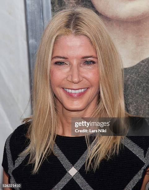 Candace Bushnell attends the "Suffragette" New York premiere at the Paris Theatre in New York City. �� LAN