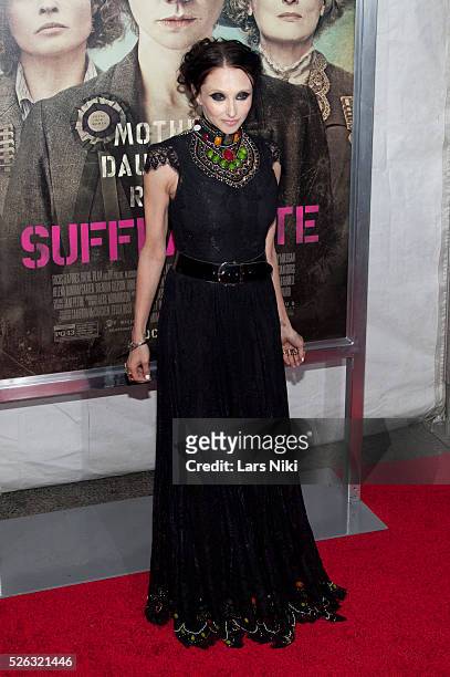 Stacey Bendet attends the "Suffragette" New York premiere at the Paris Theatre in New York City. �� LAN