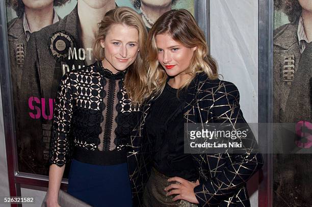Mamie Gummer and Louisa Gummer attend the "Suffragette" New York premiere at the Paris Theatre in New York City. �� LAN