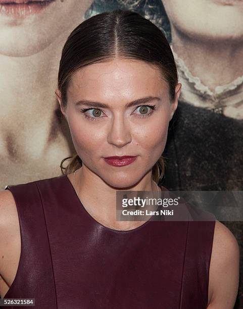 Trieste Kelly Dunn attends the "Suffragette" New York premiere at the Paris Theatre in New York City. �� LAN