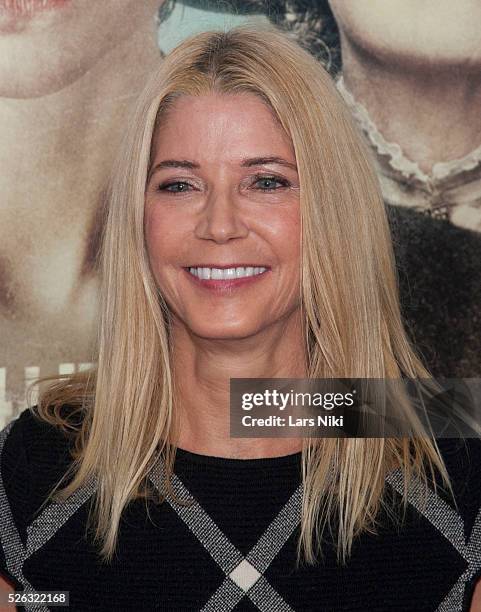Candace Bushnell attends the "Suffragette" New York premiere at the Paris Theatre in New York City. �� LAN