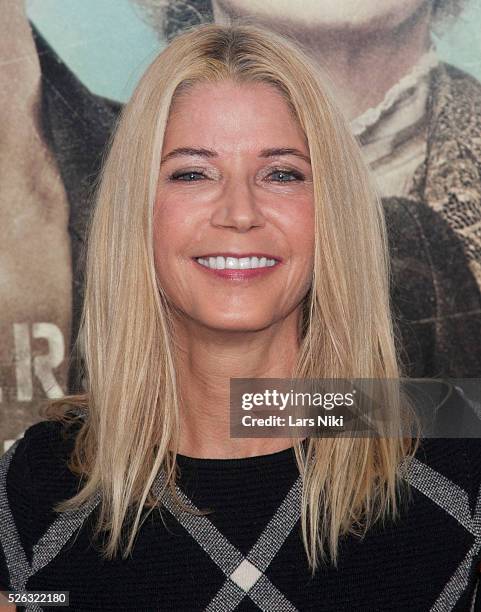 Candace Bushnell attends the "Suffragette" New York premiere at the Paris Theatre in New York City. �� LAN