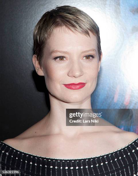 Mia Wasikowska attends the "Crimson Peak" New York premiere at AMC Loews Lincoln Square in New York City. �� LAN