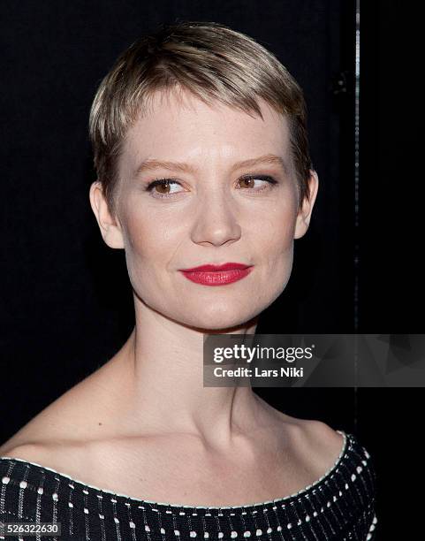 Mia Wasikowska attends the "Crimson Peak" New York premiere at AMC Loews Lincoln Square in New York City. �� LAN