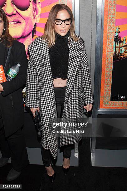 Jennifer Lopez attends the "Rock the Kasbah" New York Premiere at the AMC Loews Lincoln Square in New York City. �� LAN