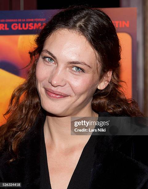 Aomi Muyock attends the "Love" New York Special Screening at the Village East Cinema in New York City. �� LAN