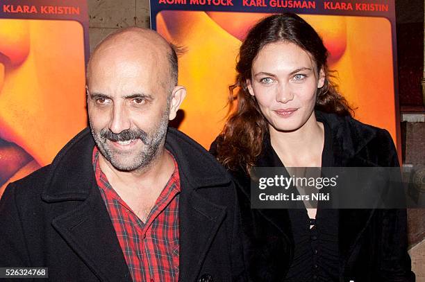 Gaspar Noe and Aomi Muyock attend the "Love" New York Special Screening at the Village East Cinema in New York City. �� LAN