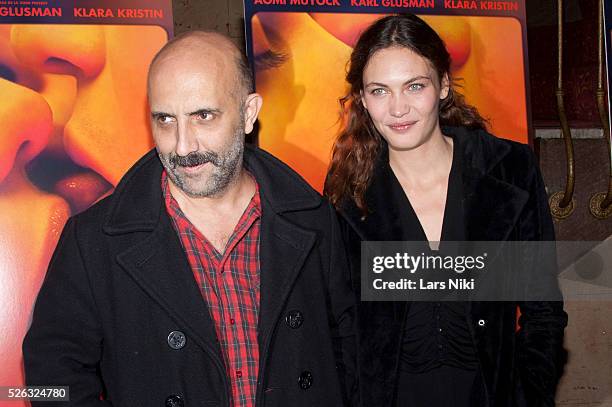 Gaspar Noe and Aomi Muyock attend the "Love" New York Special Screening at the Village East Cinema in New York City. �� LAN