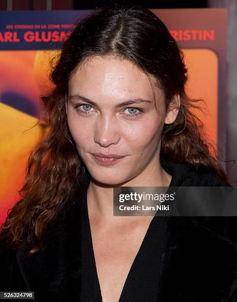 Aomi Muyock attends the "Love" New York Special Screening at the Village East Cinema in New York City. �� LAN