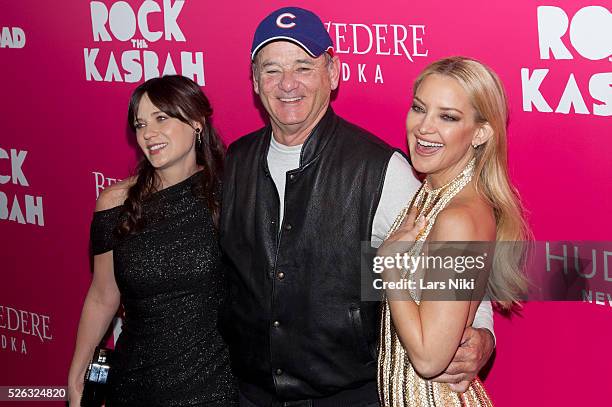 Zooey Deschanel, Bill Murray and Kate Hudson attend the "Rock the Kasbah" New York Premiere at the AMC Loews Lincoln Square in New York City. �� LAN