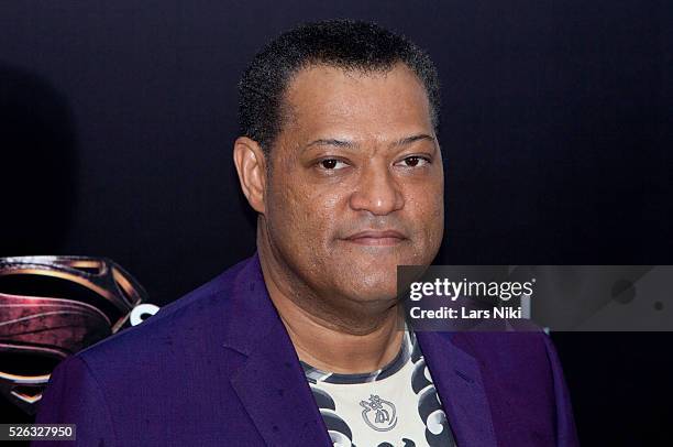 Laurence Fishburne attends the Man of Steel world premiere at Alice Tully Hall in New York City. �� LAN