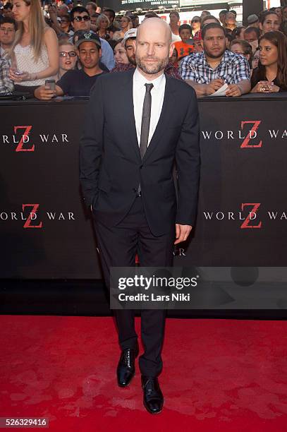 Marc Forster attends the World War Z premiere in Times Square in New York City. �� LAN
