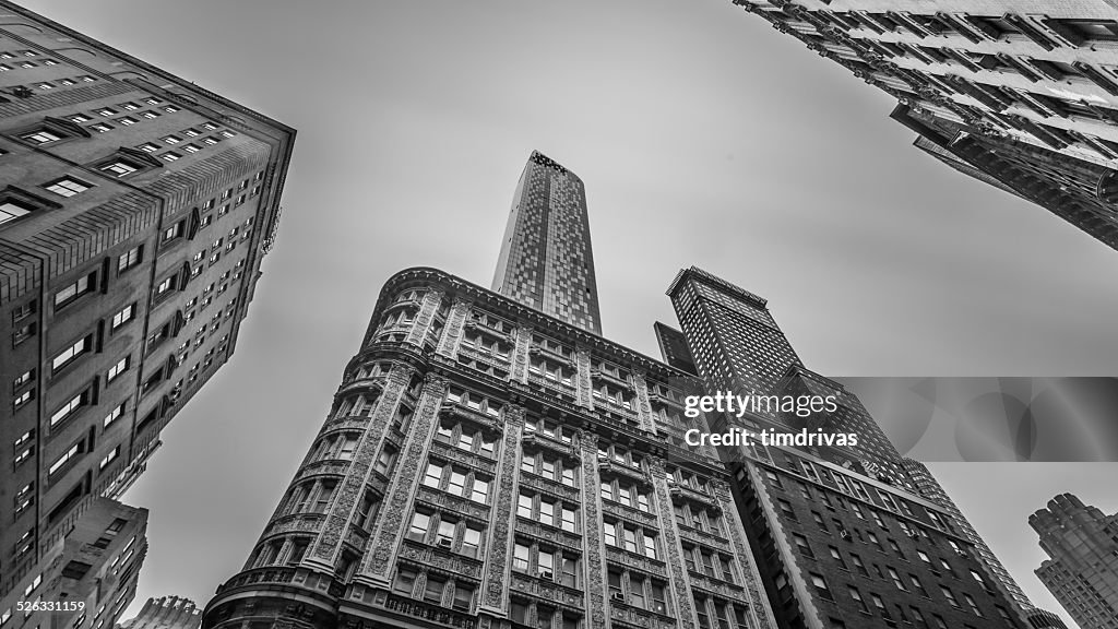 USA, New York State, New York City, Manhattan, Low angle view of buildings