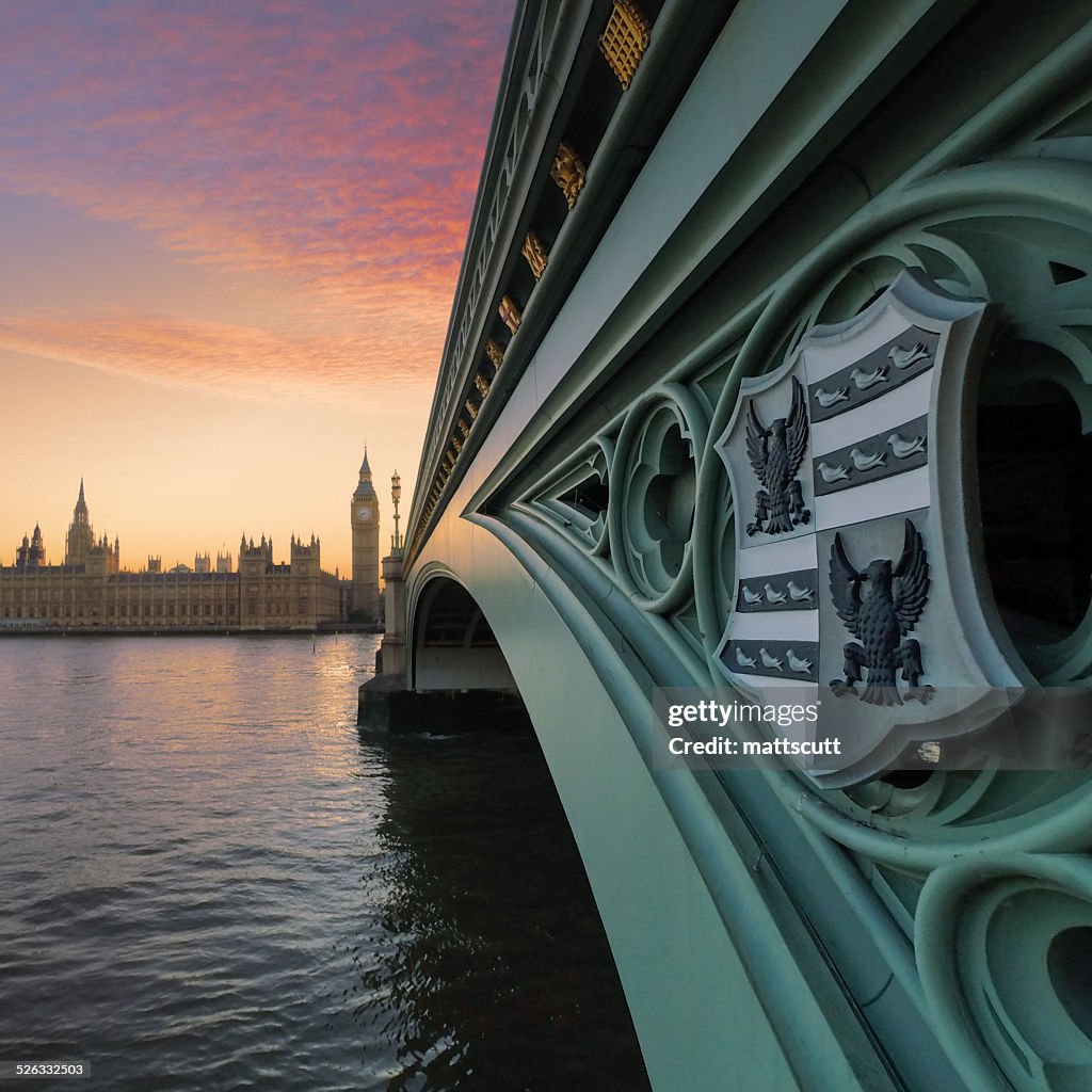 UK, London, Westminster Bridge and Big Ben