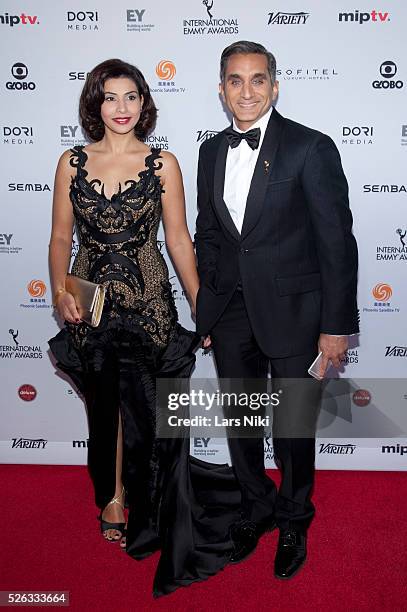 Bassem Youssef attends the "43rd International Emmy Awards" at the New York Hilton in New York City. © LAN