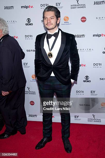 Maarten Heijmans attends the "43rd International Emmy Awards" at the New York Hilton in New York City. �� LAN