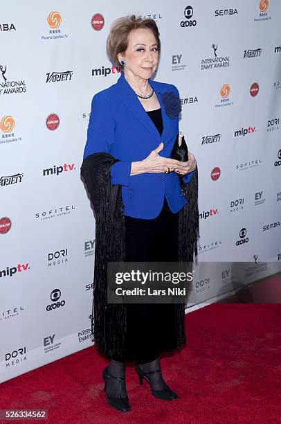 Fernanda Montenegro attends the "43rd International Emmy Awards" at the New York Hilton in New York City. �� LAN