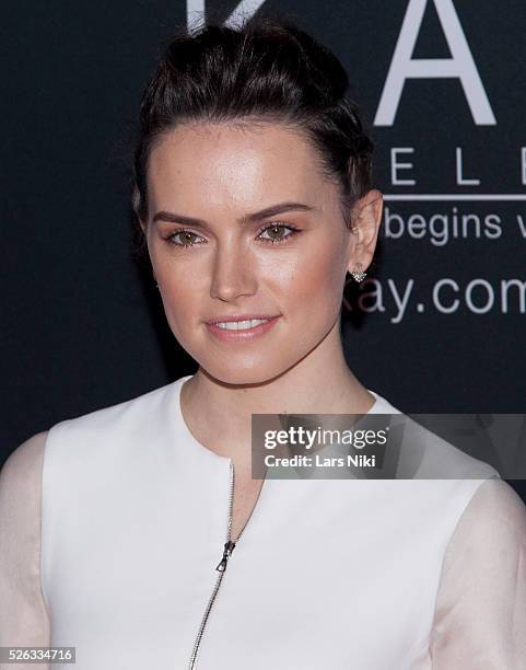 Daisy Ridley attends the "Star Wars Force 4 Fashion" launch event at the Skylight Modern in New York City. �� LAN