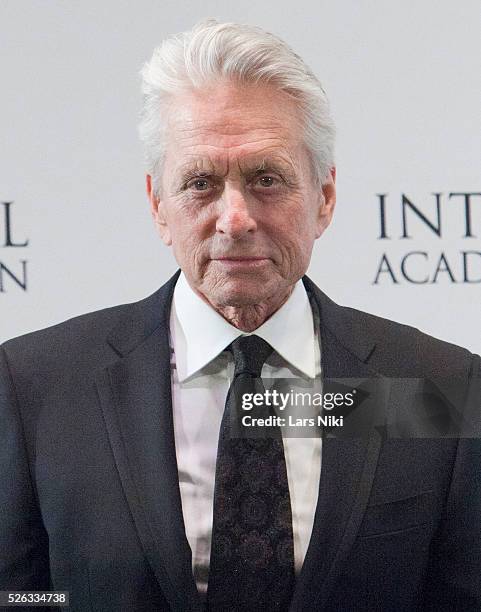 Michael Douglas attends the "43rd International Emmy Awards" at the New York Hilton in New York City. �� LAN