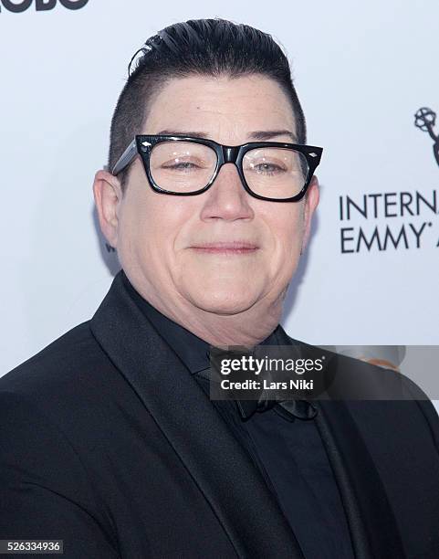 Lea DeLaria attends the "43rd International Emmy Awards" at the New York Hilton in New York City. �� LAN