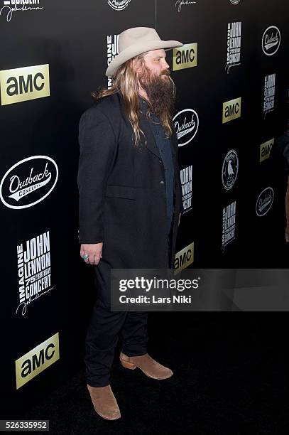 Chris Stapleton attends the "Imagine: John Lennon 75th Birthday Concert" at Madison Square Gardens in New York City. �� LAN