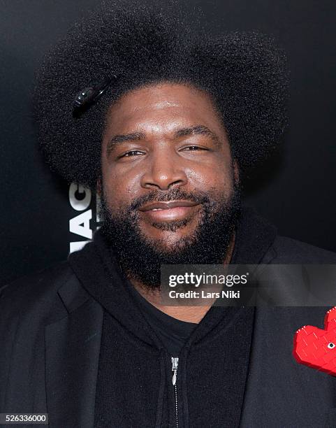 Questlove attends the "Imagine: John Lennon 75th Birthday Concert" at Madison Square Gardens in New York City. �� LAN