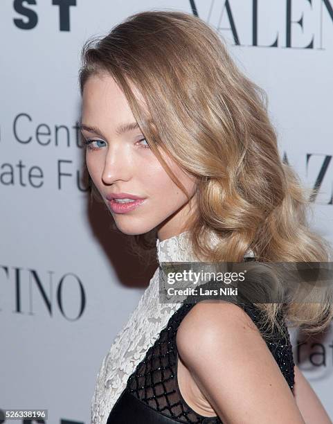 Sasha Luss attends "An Evening Honoring Valentino Lincoln Center Corporate Fund Black Tie Gala" at Alice Tully Hall in New York City. �� LAN