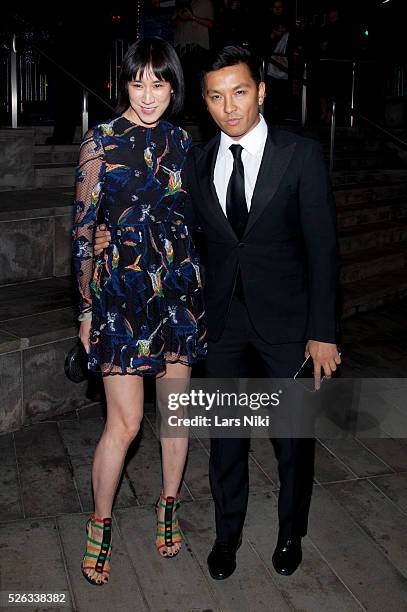 Eva Chen and Prabal Gurung attend "An Evening Honoring Valentino Lincoln Center Corporate Fund Black Tie Gala" at Alice Tully Hall in New York City....