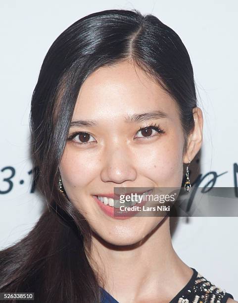 Tao Okamoto attends the 3.1 Phillip Lim for Target launch event at Spring Studio in New York City. �� LAN