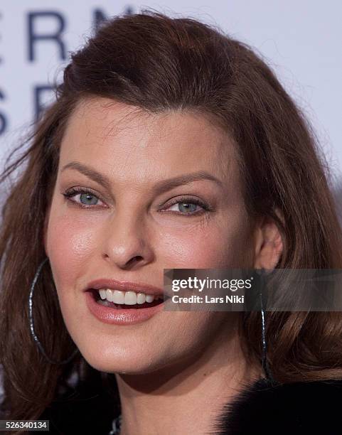 Linda Evangelista attends the Estee Lauder launch of Modern Muse fragrance held at The Solomon R. Guggenheim Museum in New York City. �� LAN