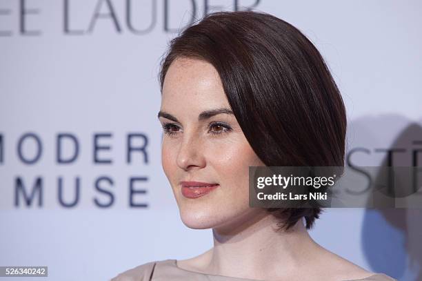 Michelle Dockery attends the Estee Lauder launch of Modern Muse fragrance held at The Solomon R. Guggenheim Museum in New York City. �� LAN