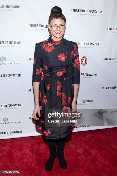 Rebecca Miller attends the "Arthur Miller - One Night 100 Years" benefit at the Lyceum Theatre in New York City. �� LAN