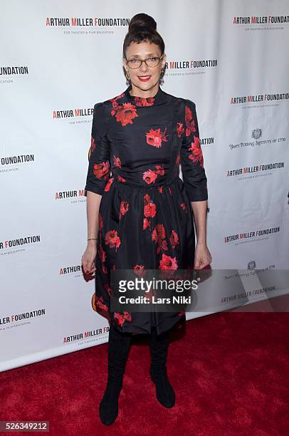 Rebecca Miller attends the "Arthur Miller - One Night 100 Years" benefit at the Lyceum Theatre in New York City. �� LAN