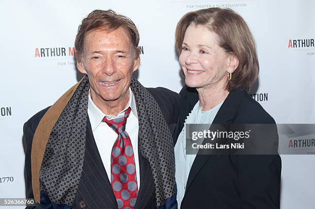 Ron Leibman and Jessica Walter attend the "Arthur Miller - One Night 100 Years" benefit at the Lyceum Theatre in New York City. �� LAN