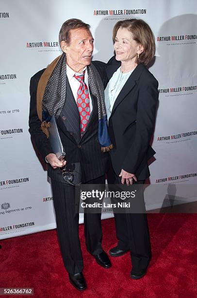 Ron Leibman and Jessica Walter attend the "Arthur Miller - One Night 100 Years" benefit at the Lyceum Theatre in New York City. �� LAN