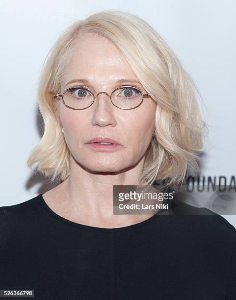 Ellen Barkin attends the "Arthur Miller - One Night 100 Years" benefit at the Lyceum Theatre in New York City. �� LAN