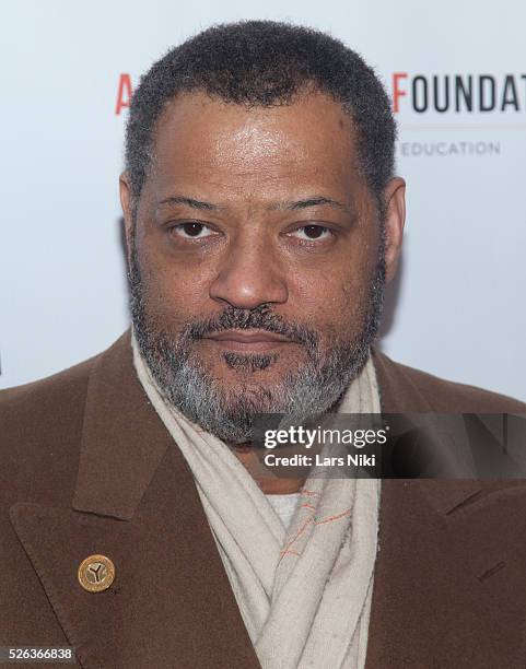 Laurence Fishburne attends the "Arthur Miller - One Night 100 Years" benefit at the Lyceum Theatre in New York City. �� LAN