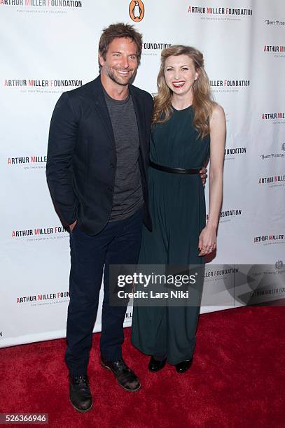 Bradley Cooper and Nina Arianda attend the "Arthur Miller - One Night 100 Years" benefit at the Lyceum Theatre in New York City. �� LAN