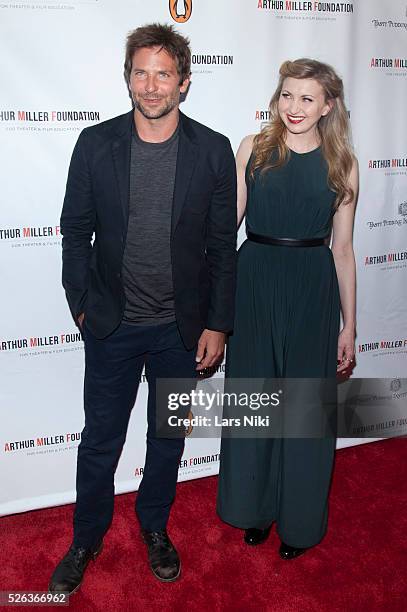 Bradley Cooper and Nina Arianda attend the "Arthur Miller - One Night 100 Years" benefit at the Lyceum Theatre in New York City. �� LAN