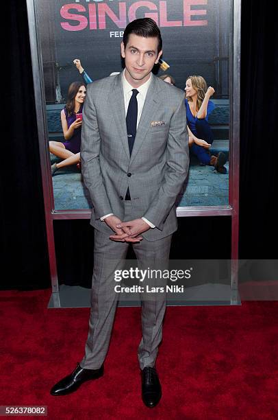 Nicholas Braun attends the "How To Be Single" New York Premiere at NYU Skirball Center in New York City. �� LAN