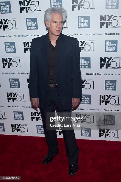 Jim Jarmusch attends the Only Lovers Left Behind film premiere during the 51st New York Film Festival at Alice Tully Hall in Lincoln Center in New...