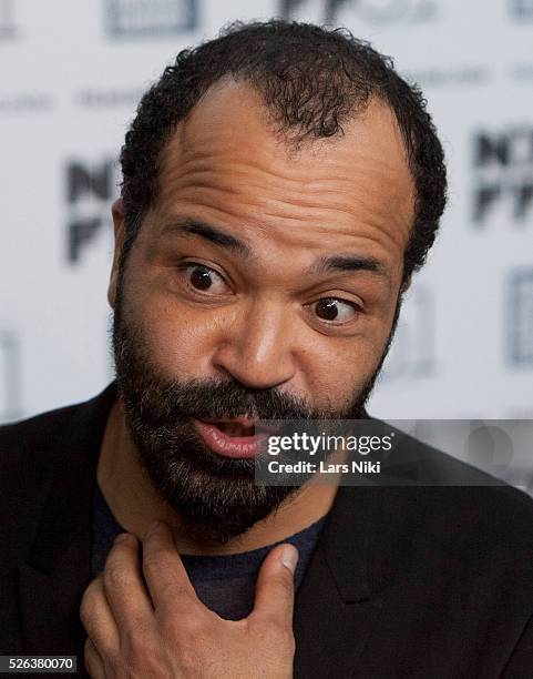 Jeffrey Wright attends the Only Lovers Left Behind film premiere during the 51st New York Film Festival at Alice Tully Hall in Lincoln Center in New...