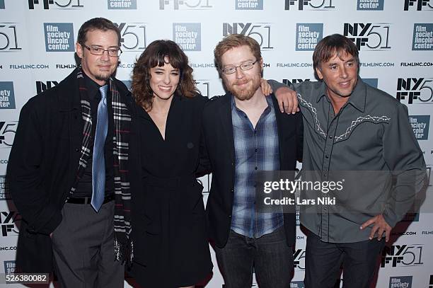 Jason London, Parker Posey, Anthony Rapp and Richard Linklater attend the Dazed and Confused 20th Anniversary cast reunion screening during the 51st...