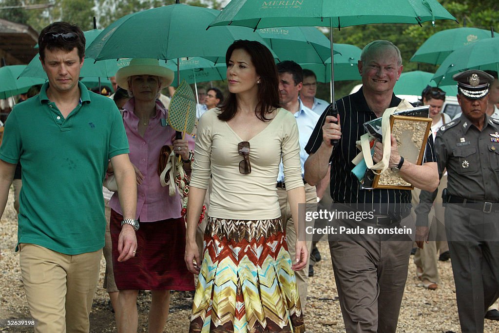 Danish Royals Visit Tsunami Victims At Khao Lak