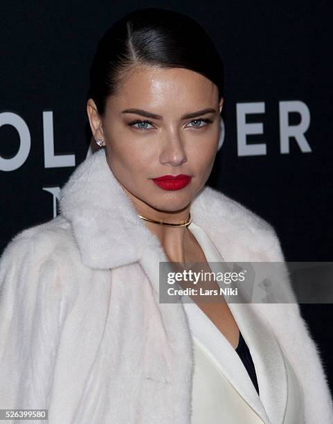 Adriana Lima attends the "Zoolander 2" world premiere at Alice Tully Hall in New York City. �� LAN