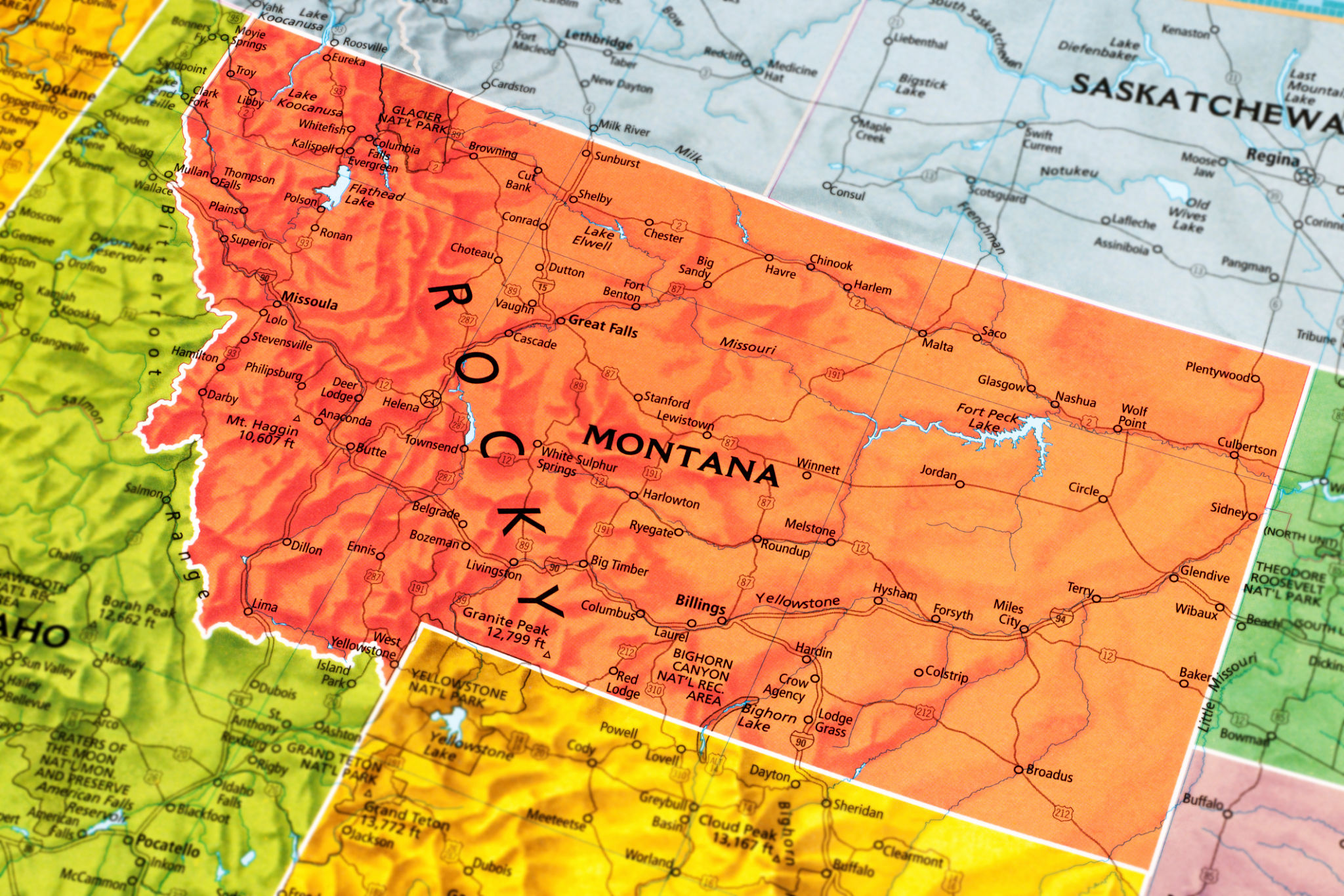 mapa montaña