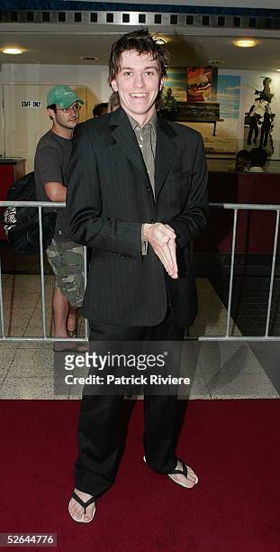 Actor Abe Forsythe attends the red carpet premiere of "The Extra" at Hoyts Greater Union Centre Cinema April 18, 2005 in Sydney, Australia.
