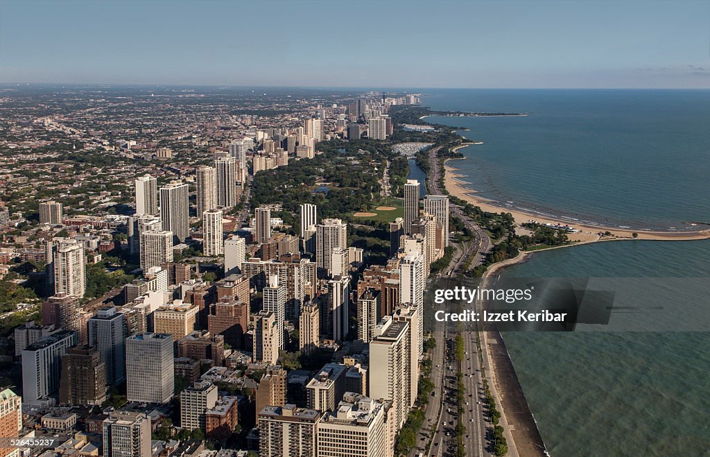 Aerial picture of Chicago, Illinois, United States